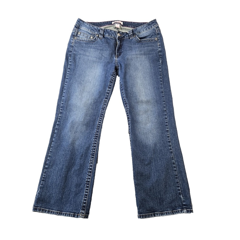 Duck Head Women's Jeans Straight Leg Mid‎ Rise Stretch 36" X 29" Size 16 Short